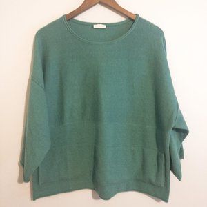 J.JILL Kimono Cotton/Cashmere Lounge Sweater